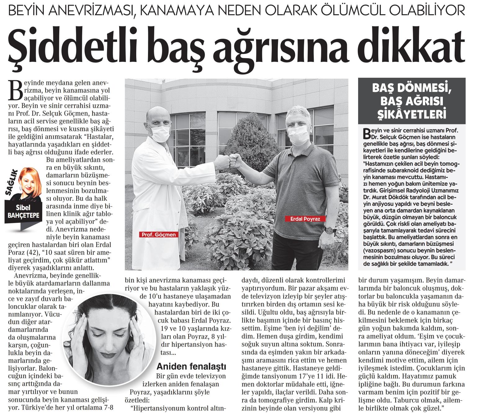 Şiddetli Baş Ağrısına Dikkat